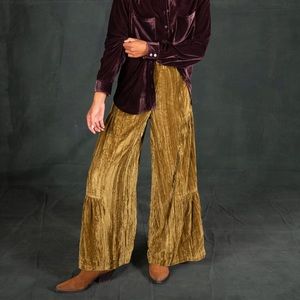 size large natural life mustard aria pants